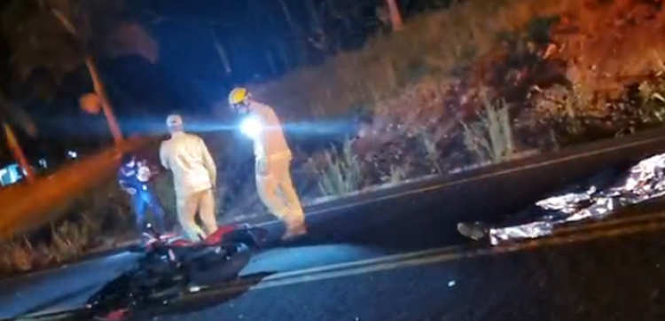 Homem morre após colisão entre moto e carro na BR-163