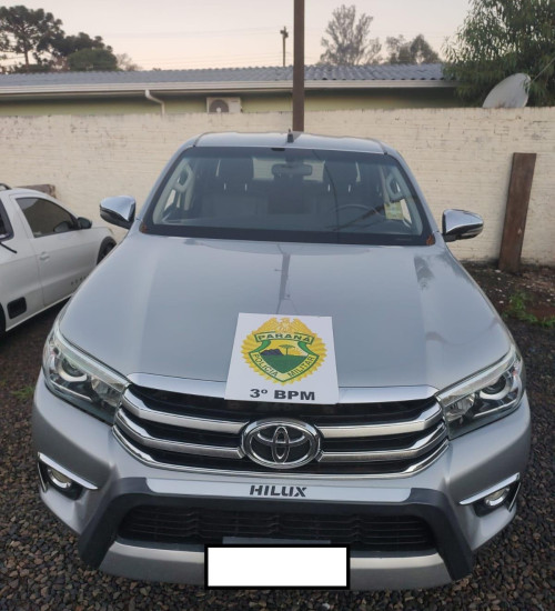 Polícia Militar recupera caminhonete furtada em Chopinzinho