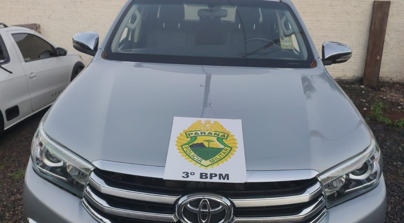 Polícia Militar recupera caminhonete furtada em Chopinzinho