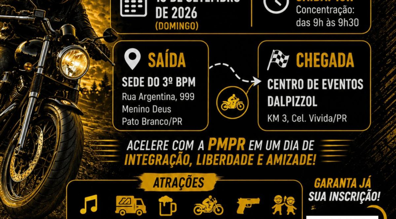 1º Passeio Motociclístico do 3º BPM