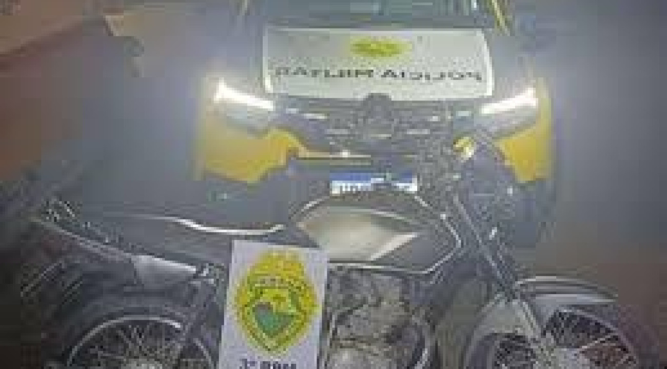 INFRAÇÃO DE TRÂNSITO APREENDE MOTOCICLETA  EM CORONEL VIVIDA